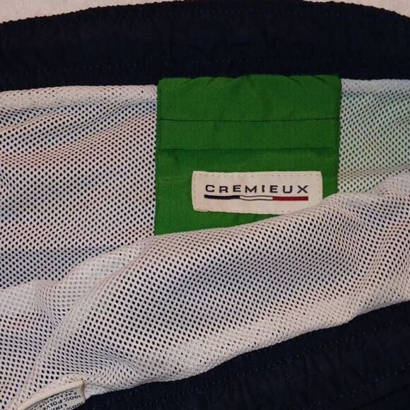 Cremieux Swim Shorts for Men Size XL  Navy & Green lined swim/board shorts Lengt - Picture 4 of 6